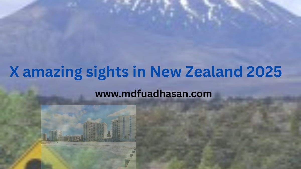 X amazing sights in New Zealand 2025